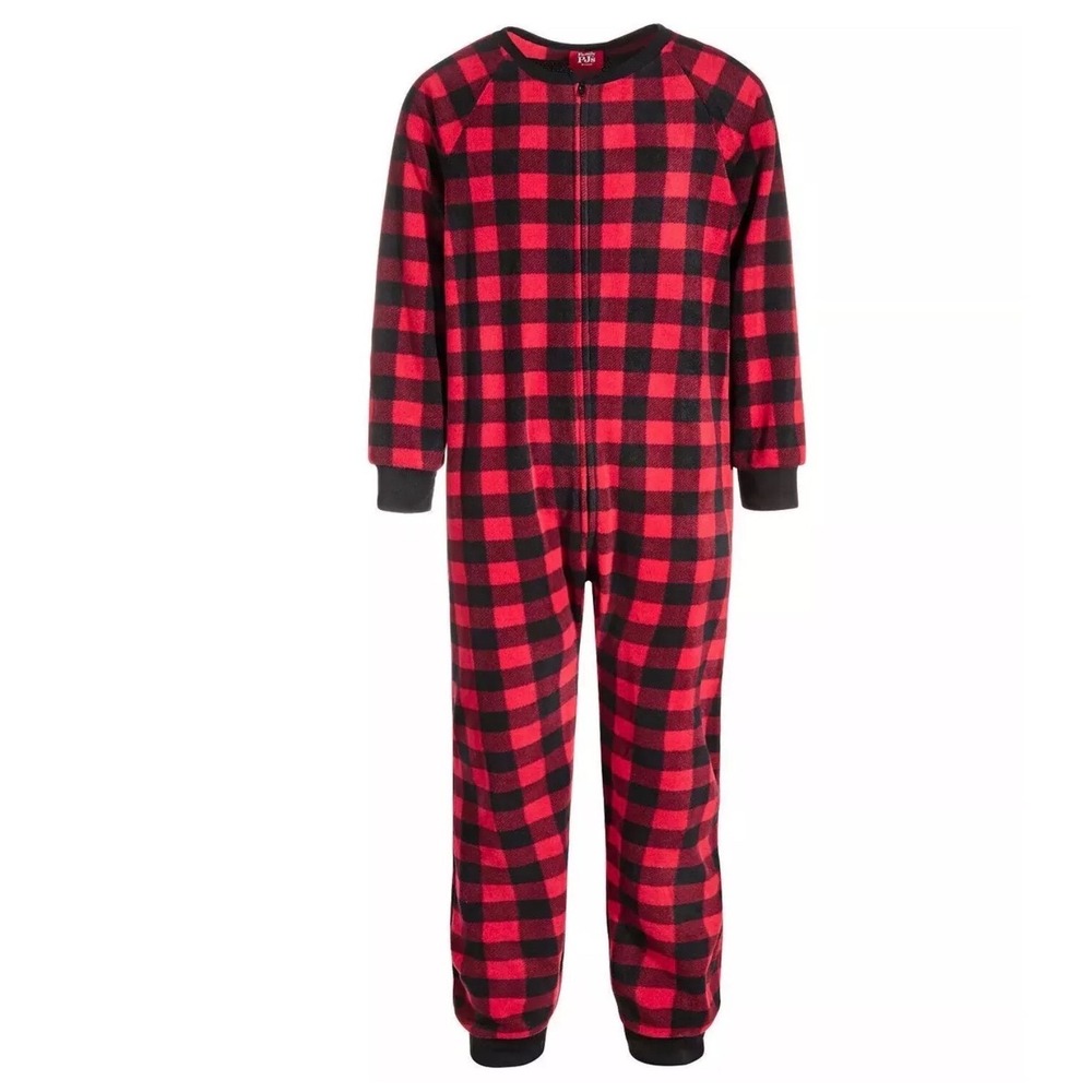 Kids 6-7 Pre packaged Red Black Buffalo Plaid Holiday Christmas Pajamas